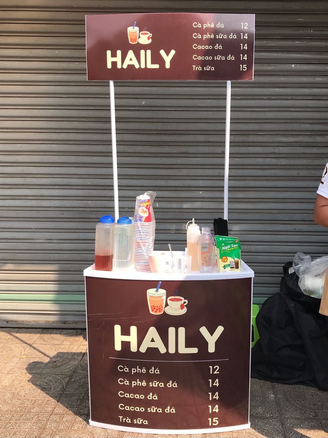 Booth quầy bán cà phê di động