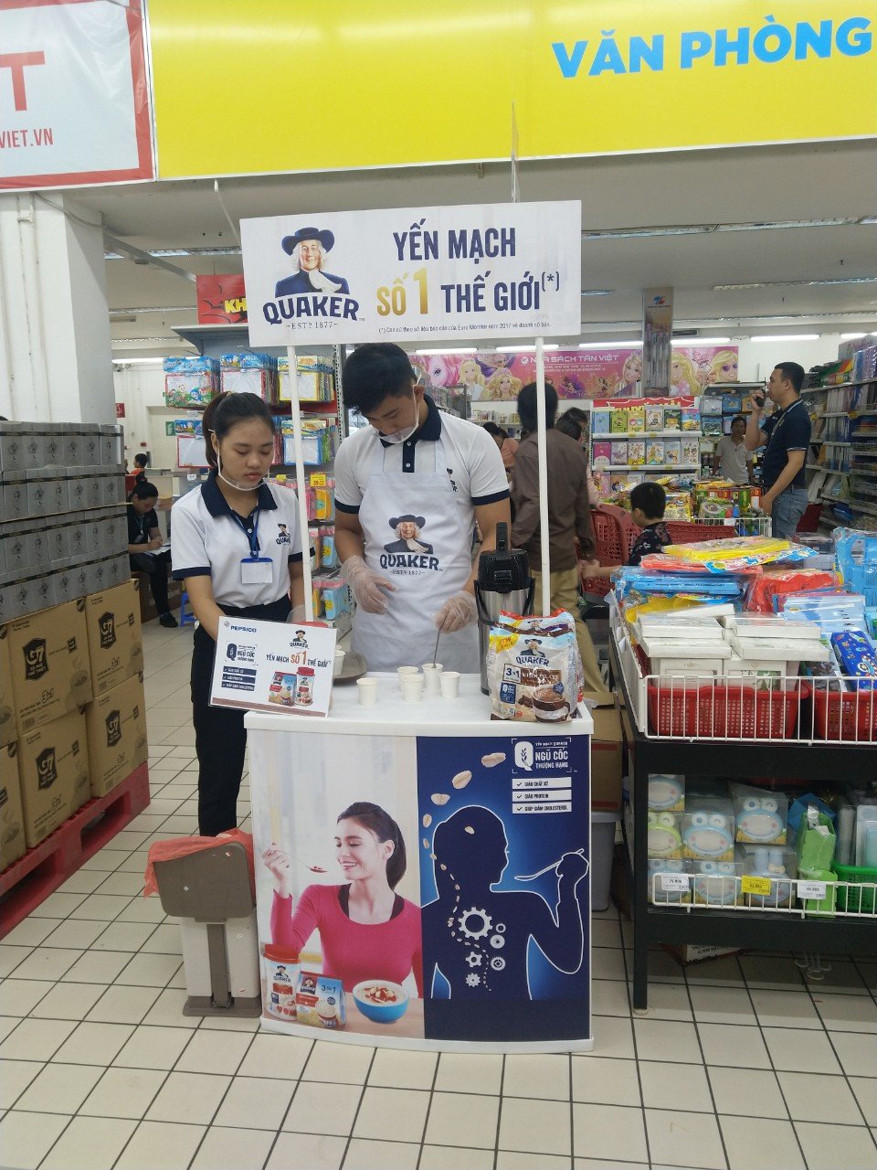 Booth trưng bày siêu thị