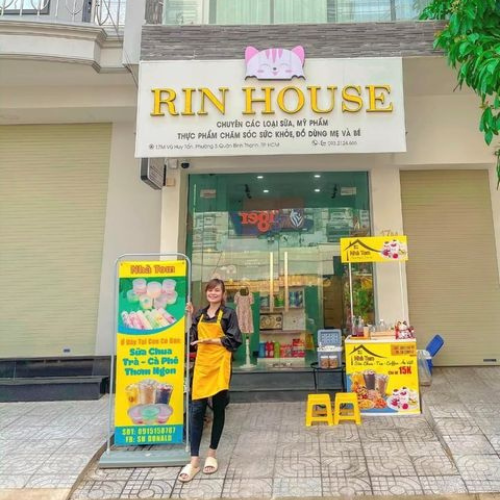 Quầy bán hàng + standee đế nước Quầy bán hàng + standee đế nước