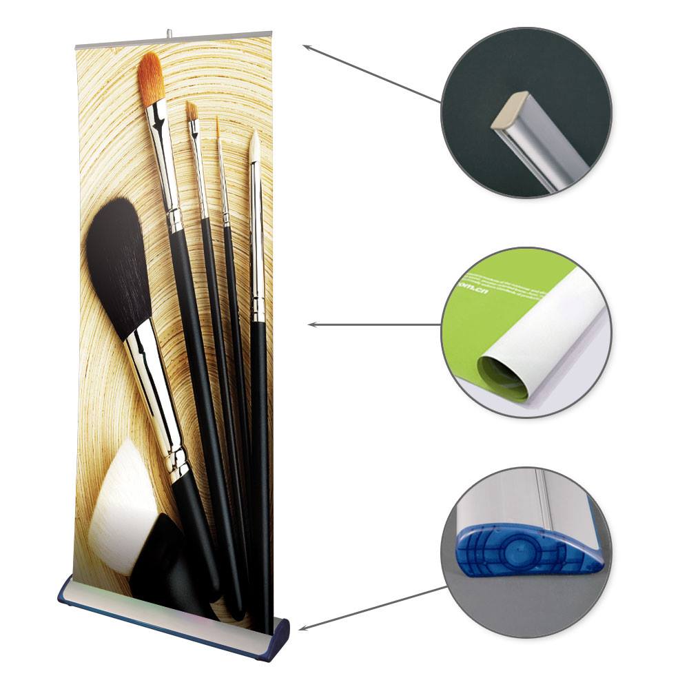 Standee cuốn hào hoa đế nhôm