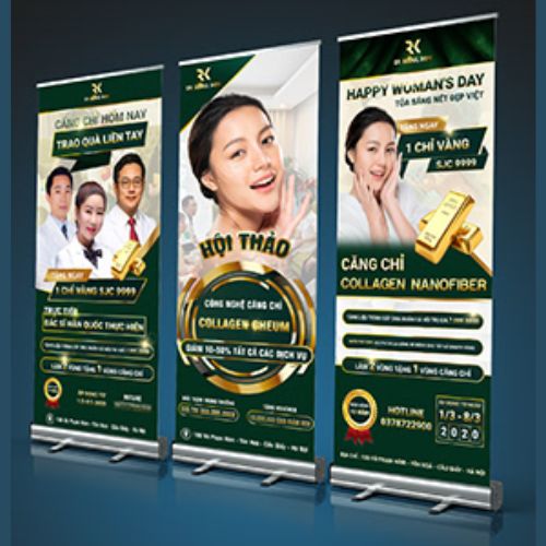 Standee cuốn nhôm