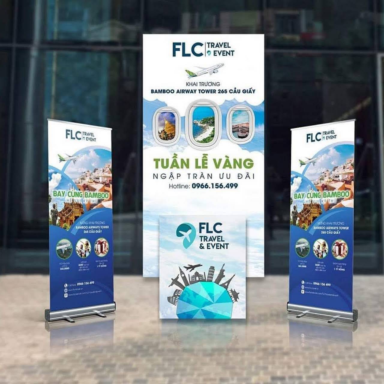 Standee khai trương