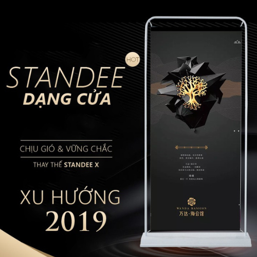 Standee đế sắt khung cửa