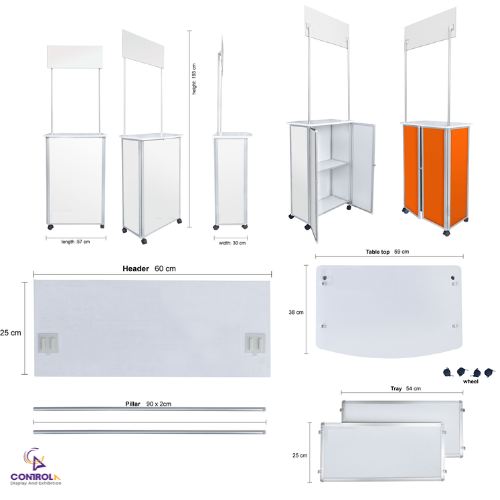 Booth nhôm có bánh xe Booth nhôm có bánh xe