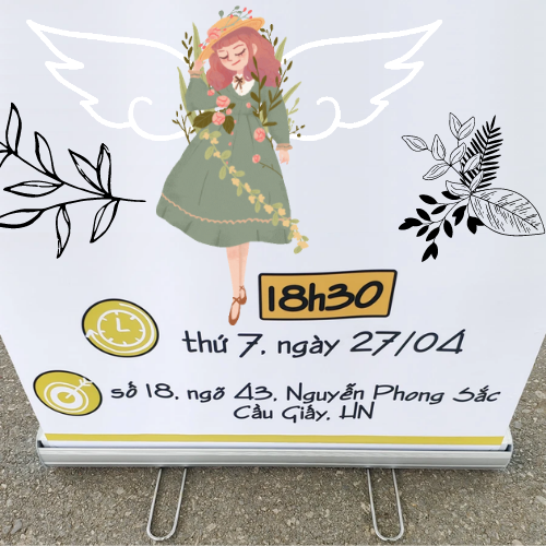 Standee cuốn inox Standee cuốn inox