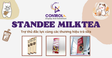 Standee được dùng nhiều tại các quán trà sữa trên thị trường