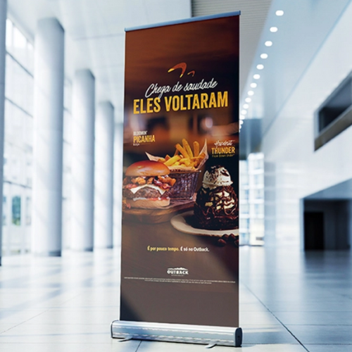 Standee cuốn nhôm tốt
