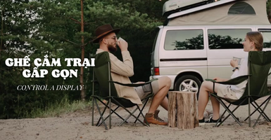 Ghế cắm trại gấp gọn - sản phẩm phục vụ cho những chuyến đi
