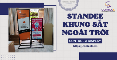 Standee khung sắt - Quảng cáo bền vững cho sự kiện ngoài trời