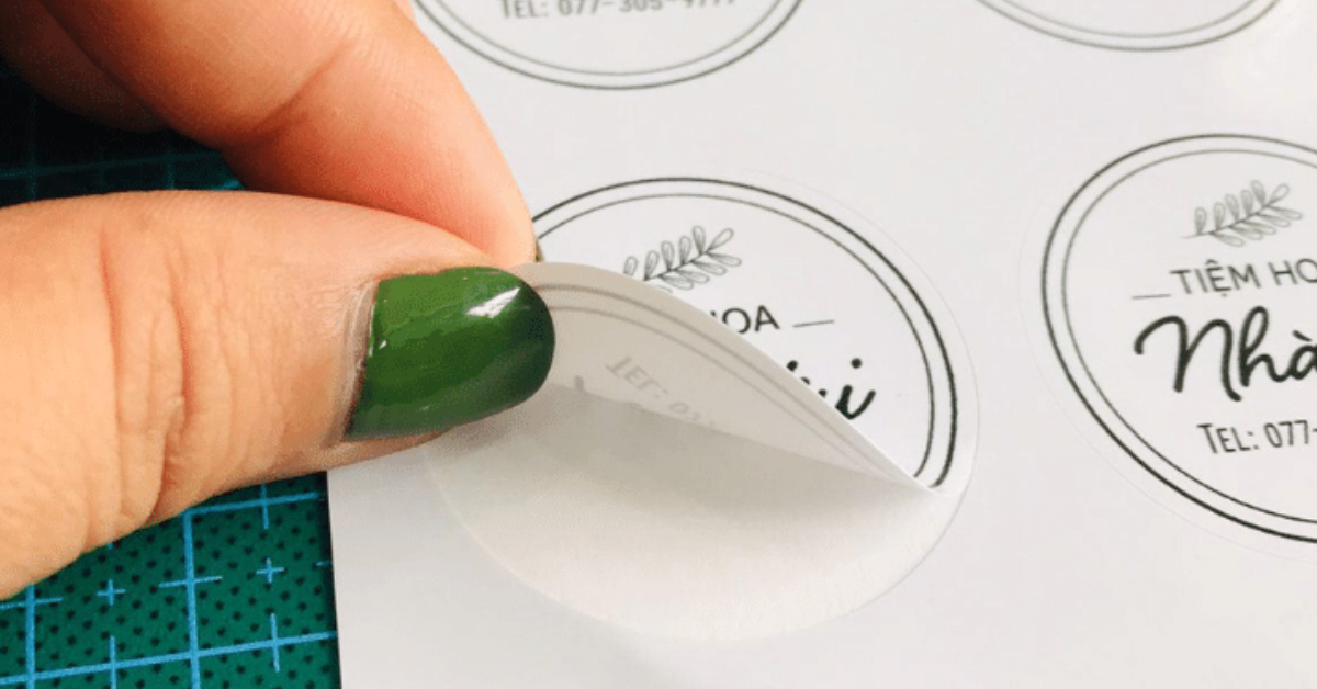 In tem bằng decal sữa