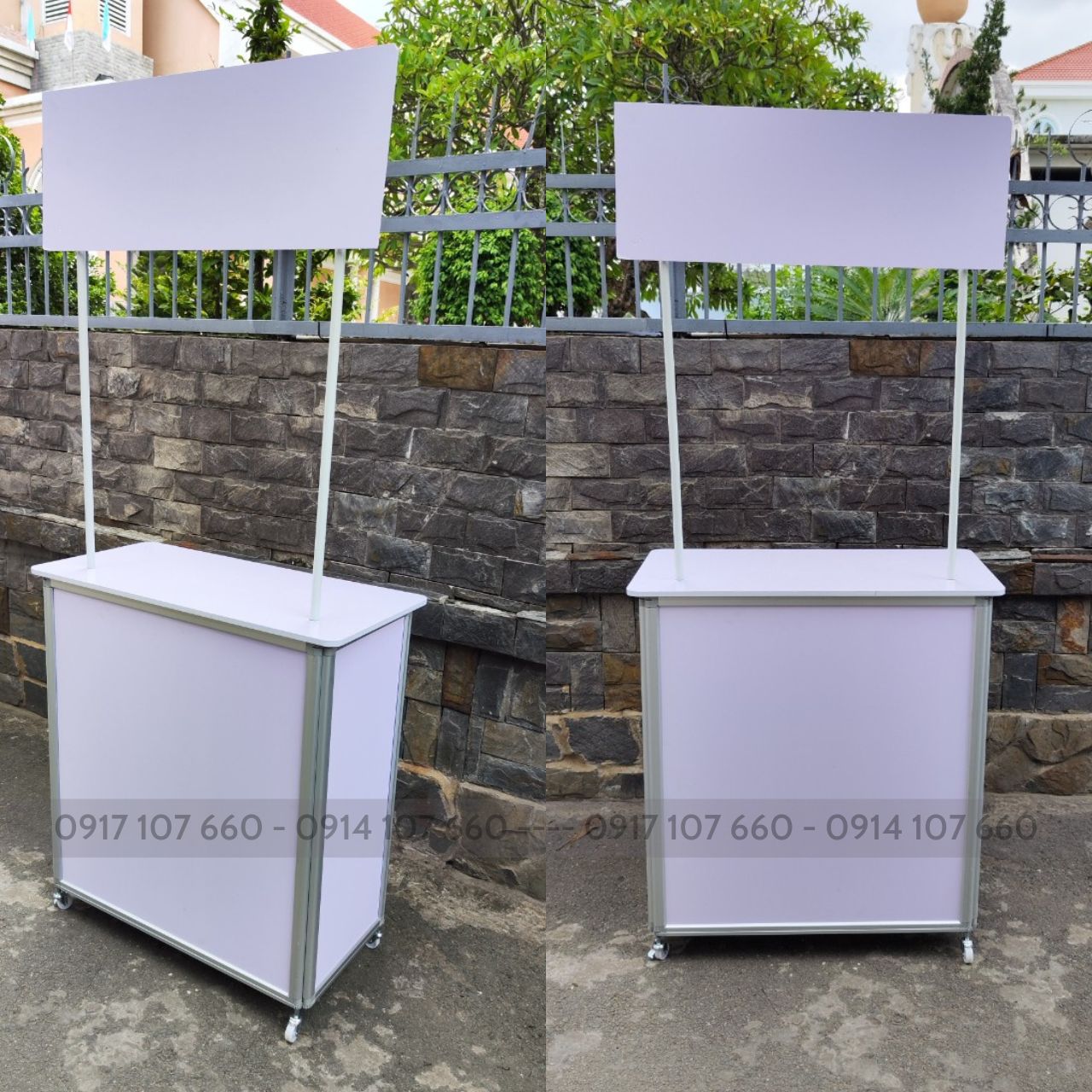 Booth nhôm có bánh xe