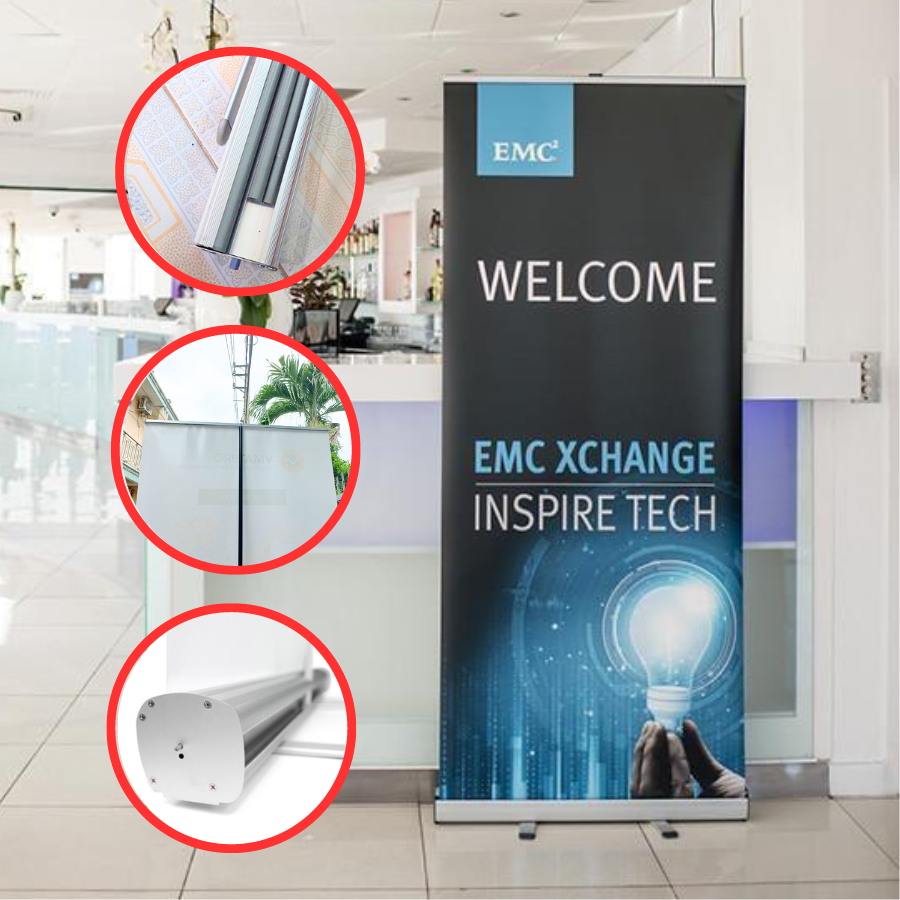 Standee cuốn nhôm thường