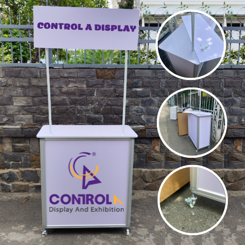 Booth tiếp thị có bánh xe Booth tiếp thị có bánh xe