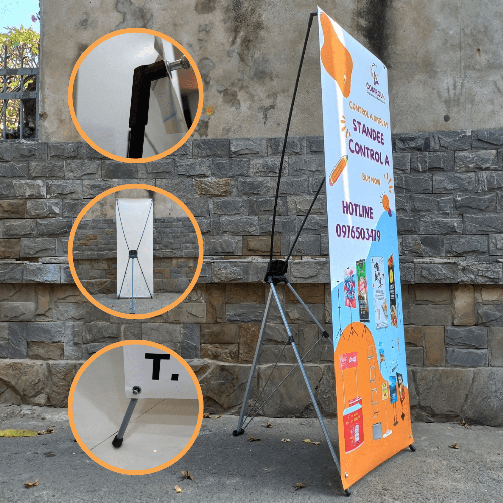 Standee chữ x cương lực