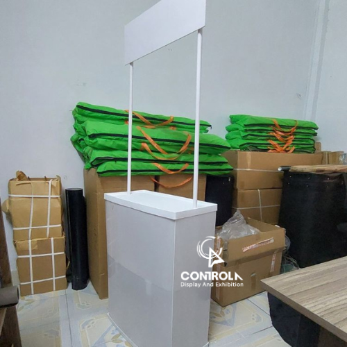 Booth sampling nhựa mini