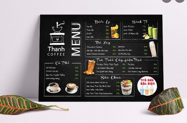 Menu để bàn