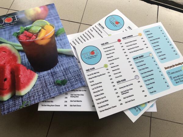 Menu Formex để bàn