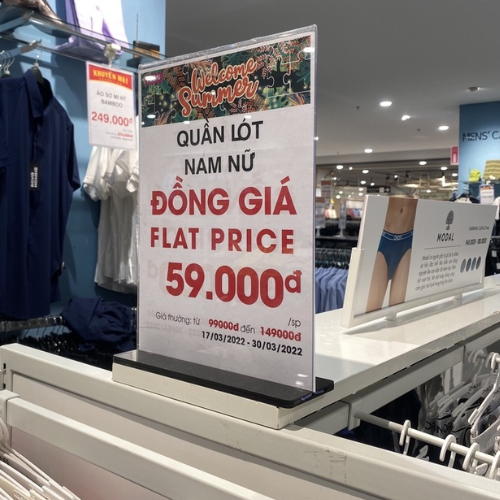 Menu mica để bàn