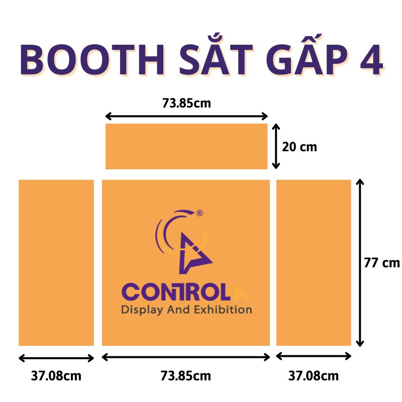 BOOTH SAMPLING SẮT GẤP 4 BOOTH SAMPLING SẮT GẤP 4