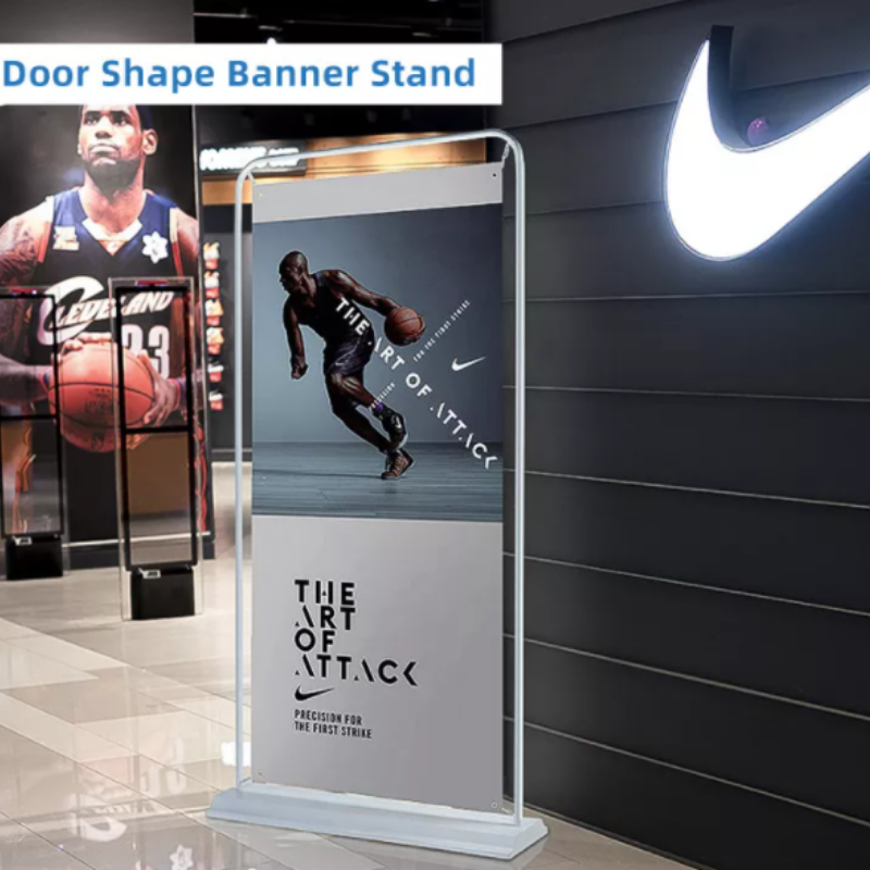 Standee khung cửa đế sắt