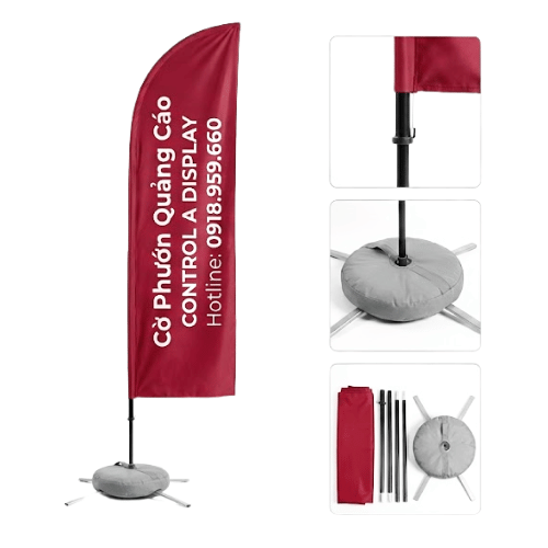 CỜ PHƯỚN QUẢNG CÁO - KHÔNG KÈM LÁ CỜ