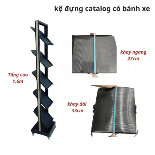 KỆ ĐỰNG TÀI LIỆU BẰNG NHÔM CÓ BÁNH XE
