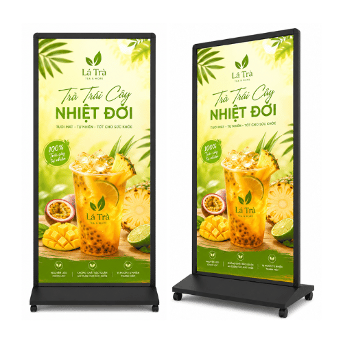 STANDEE KHUNG SẮT SƠN TĨNH ĐIỆN SIZE 80X180CM
